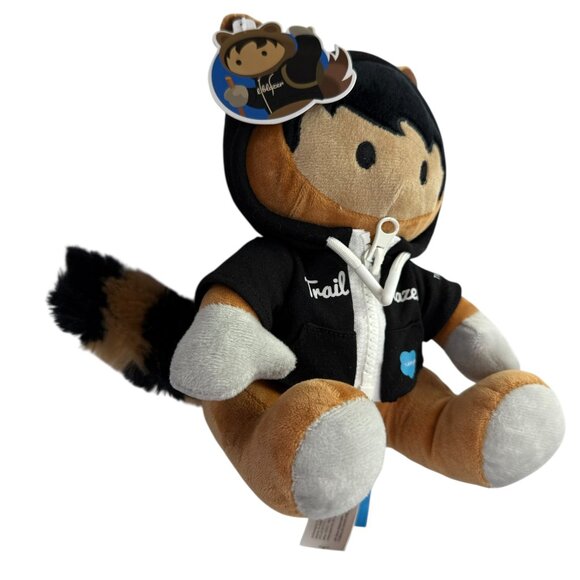New Salesforce Mascot Plush Soft Toy Stuffed Animal Hoodie Jacket Astro - Picture 1 of 16